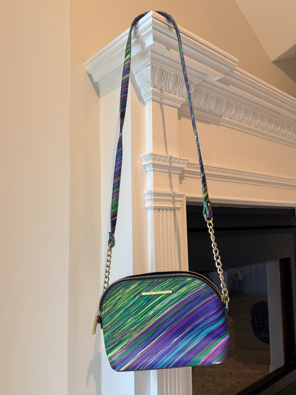 Multicolor Stripe Crossbody Bag - Women